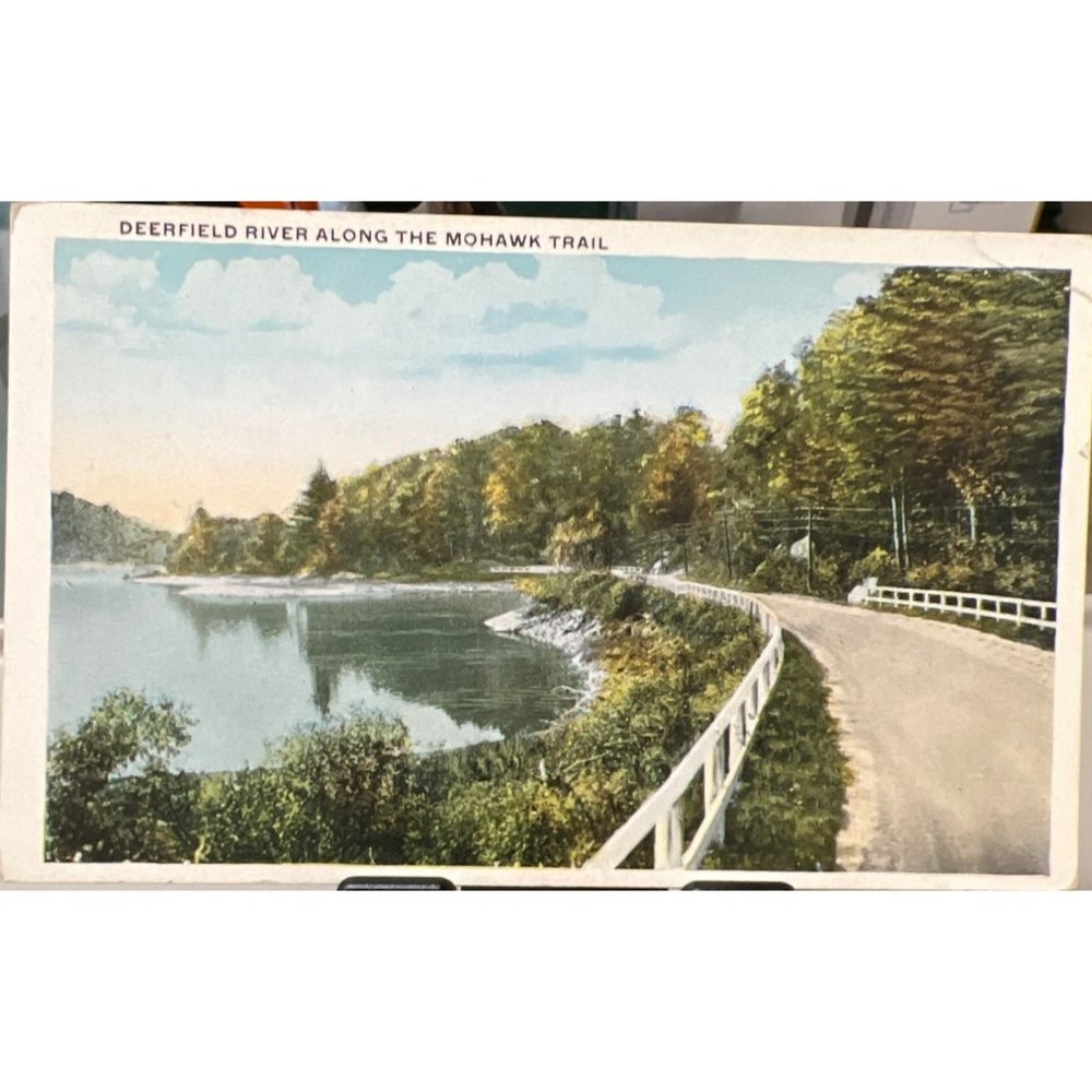 Postcards Deerfield River Along The Mohawk Trail Massachusetts Berkshire Hills